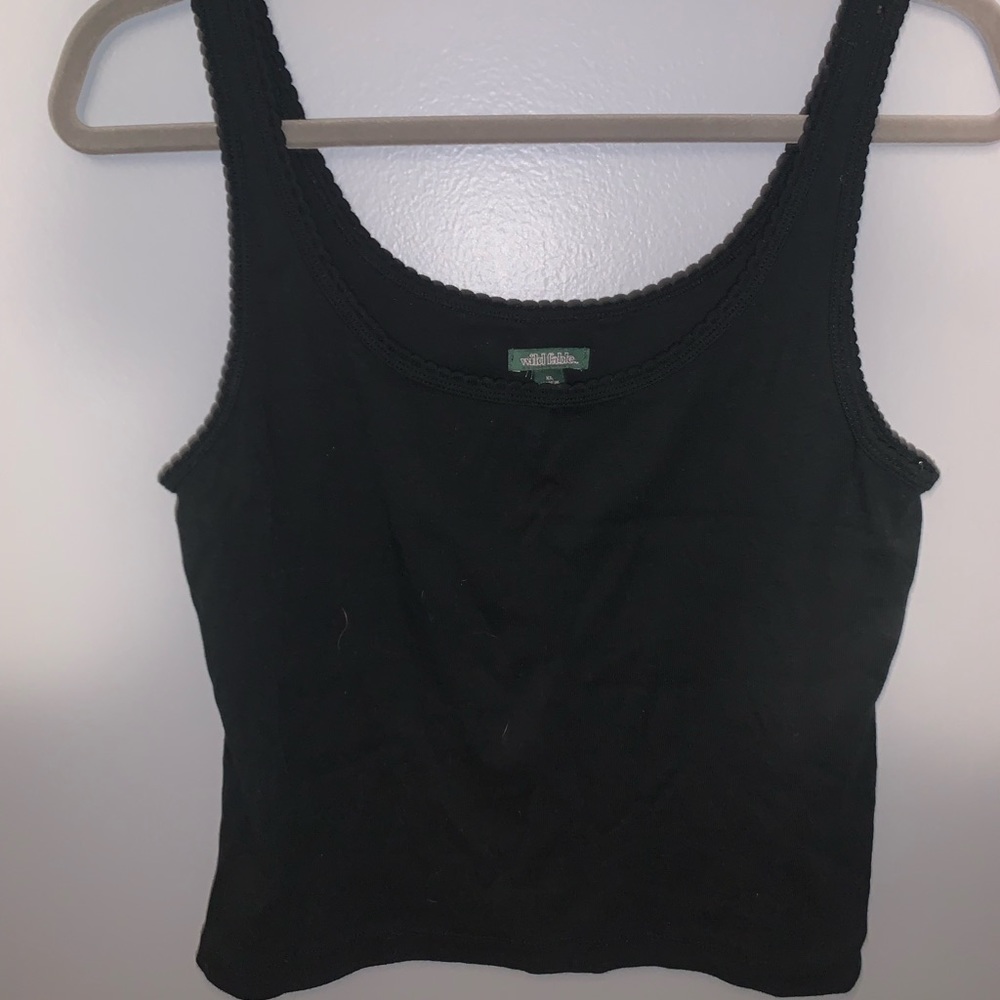 Black tank top
